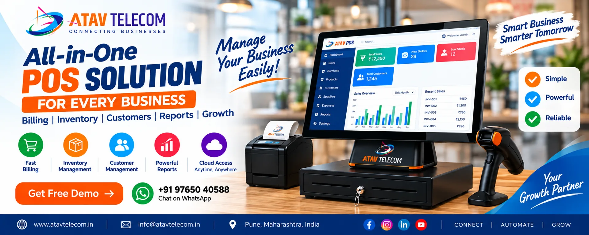 All-in-One POS Solution — Simple, Powerful, Reliable. Manage your business easily.
